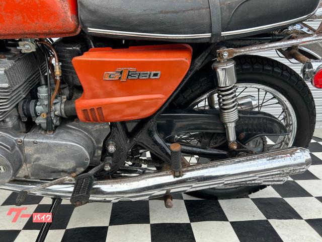 スズキ スズキ GT380 オレンジ 純正マフラー 純正キャブ