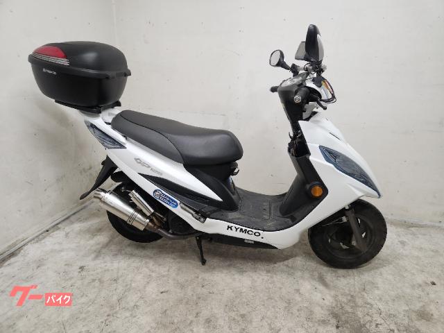 キムコ　GP-125 中古　リアボックス＋グリップヒーター付き　2020年登録 KYMCO GP125 リアボックス付き wiruswinマフラー