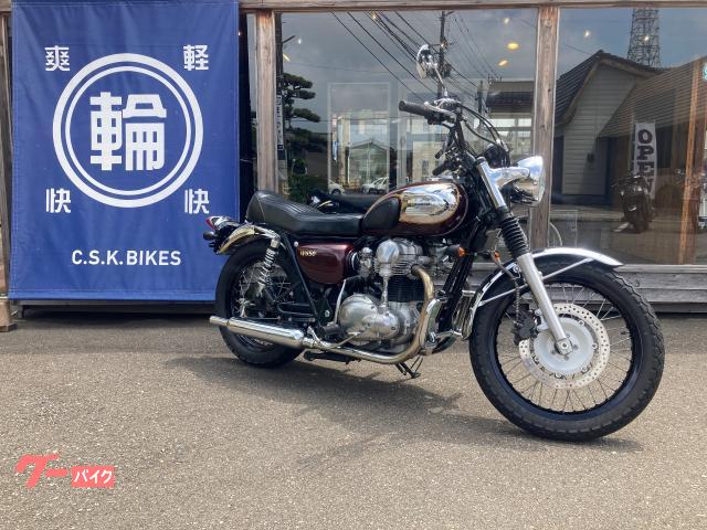 Ｗ６５０　クロームバージョン　カスタムシート　エンジンガード