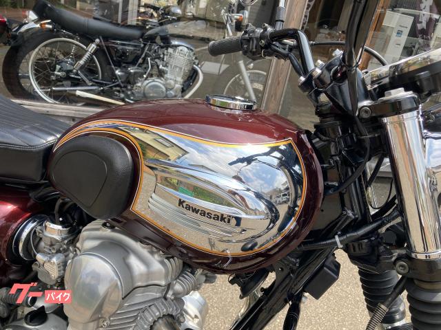 カワサキ W650 クロームバージョン カスタムシート エンジンガード