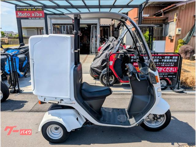 ＴＡ０３　ジャイロキャノピー実働　41225Km リアボックス付　インジェクション福岡市南区 ホンダ ジャイロキャノピー TA03 4st 大型リアボックス