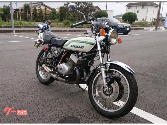 ＫＨ４００　当時物スガヤチャンバー　フロントダブルディスク　白タックロール　シビエ凹みレンズ　ステアリングダンパー