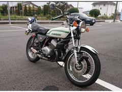 カワサキ　ＫＨ４００　当時物スガヤチャンバー　フロントダブルディスク　白タックロール　シビエ凹みレンズ　ステアリングダンパー