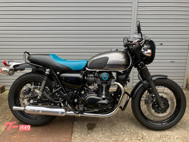 Ｗ８００　カフェ　ＡＢＳ　ＥＪ８００Ｂ　２０２１年式　エンジンガード　サイドバック　ＥＴＣ純正装備