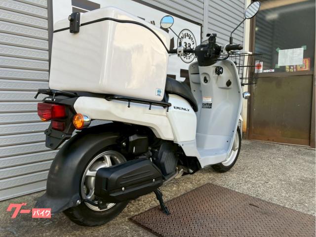 ホンダベンリィ・AA05・４サイクル、水冷純正カゴ、デリバリーボックス付き、超美品 中古、ウーバー セール☑ホンダ ベンリィ50 AA05 デリバリーバイク リアボックス 前