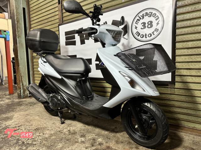 スズキ アドレスV125S   CF4MA  リアボックス、スクリーン付き♪ LEDヘッドライト 走行テスト済み 関東圏内即日配送可能です！ スズキ アドレスV125S 2013年 CF4MA 1オーナー