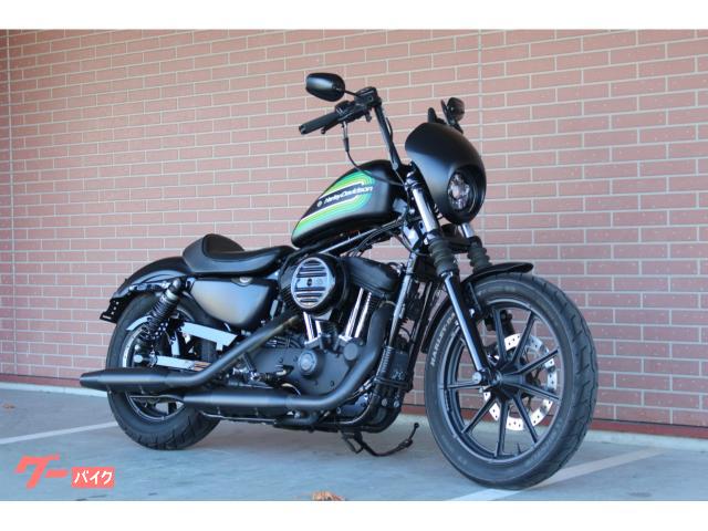 ＸＬ１２００ＮＳアイアン　アッパーハンドル　メーター＆イグニッション移設　ＬＥＤヘッドライト　グリップ　マットブラック＆グリーン