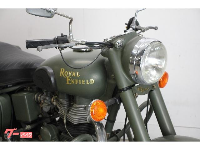 ＲＯＹＡＬ ＥＮＦＩＥＬＤ ブリット５００アーミー スチールパニアケース仕様 アイアンエンジン 左チェンジシフト５速仕様車  Ｉ０７９｜ＧＴ－ＡＸＥＬ・静岡（ロイヤルエンフィールド静岡、マットモーターサイクルズ静岡）｜新車・中古バイクなら【グーバイク】