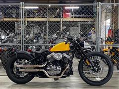 サンダーモーターサイクルズ　ハードテイル　サンダー２５０カスタム　マットイエロー　フロント２１インチホイール　ダイヤカットシート　アンダーミラー