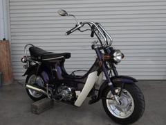 ホンダ　水野鈑金ワンオフマフラ　ボアアップ　Ｇクラフトアルミ３．５Ｊ　２型ブリッジくるくる　オイルクーラ　茗荷シート永井風　カブトフェンダ
