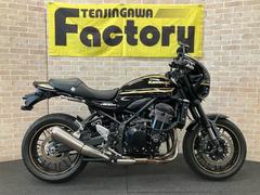 カワサキ　Ｚ９００ＲＳカフェ　ローシート加工　ステップブラケット装備　メタリックディアブロブラック　　ＡＢＳ　　ＥＴＣ　　倒立フォーク