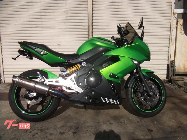 Ｎｉｎｊａ　４００Ｒ　ＯＶＥＲ製マフラー　ＯＶＥＲ製バックステップ　オーリンズリヤサス