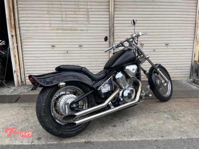 ホンダ スティード400 ロングフォーク トリプルツリー ローダウン