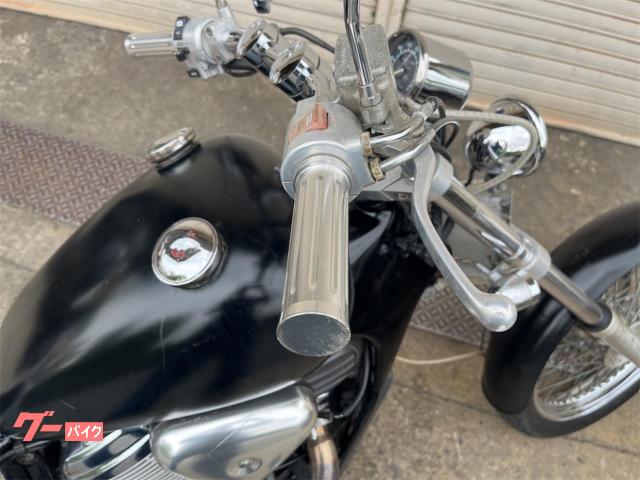 ホンダ スティード400 ロングフォーク トリプルツリー ローダウン