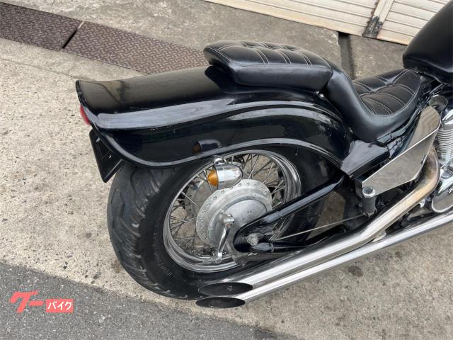 ホンダ スティード400 ロングフォーク トリプルツリー ローダウン