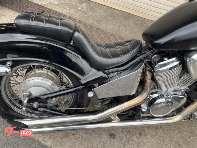 ホンダ スティード400 ロングフォーク トリプルツリー ローダウン