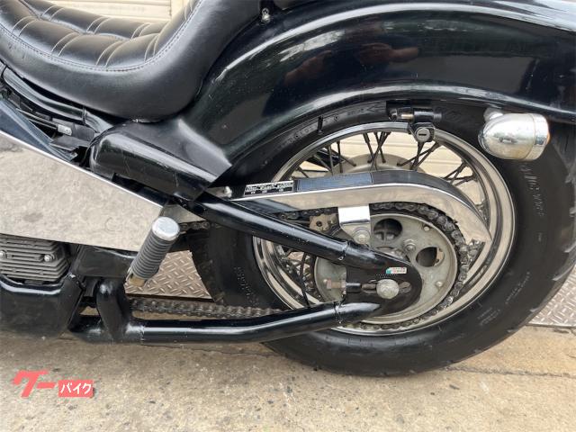 ホンダ スティード400 ロングフォーク トリプルツリー ローダウン