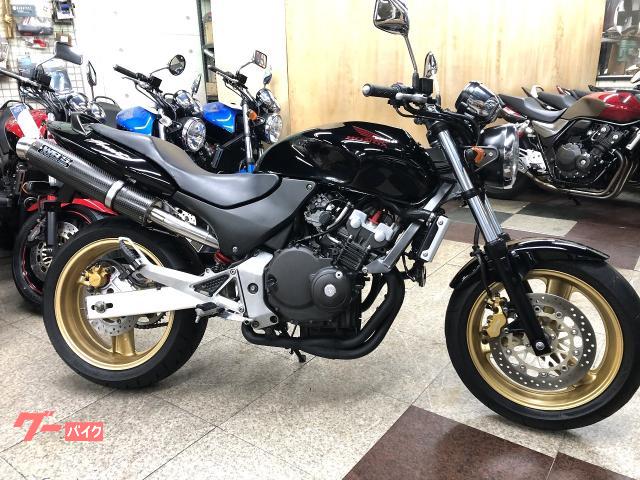 ＨＯＲＮＥＴ２５０　後期最終モデル　ＷＲ’Ｓカーボンマフラー　ゴールドホイール仕様　赤ウイングマーク