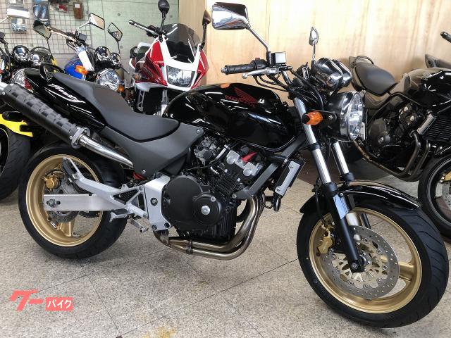 ＨＯＲＮＥＴ２５０　後期最終モデル　ＳＰ忠男２本出しカーボンマフラー　ゴールドホイール仕様　Ｆタイヤ新品　チェーン新品