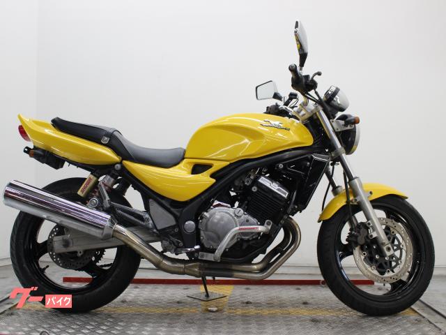 ＢＡＬＩＵＳ−II　ＥＴＣ車載器付　パールクロームイエローカラー　当時物エンジンガード