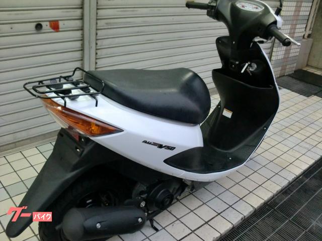 アドレス　白色Ⅴ５０ＣＡ４BA　書類無し　ジャンク  現状 スズキ アドレスV50 ホワイト 空冷4サイクルエンジン CA4BA