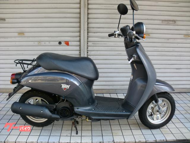 トゥデイ 空冷4サイクルエンジン スペアーキー有り キャブレター仕様 グレー