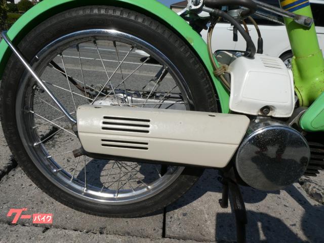 ホンダロードパルゼンマイ・・部品エンジン実働・・・マフラー付き ホンダ ロードパル ゼンマイ式始動エンジン 走行距離表示無し カゴ付き