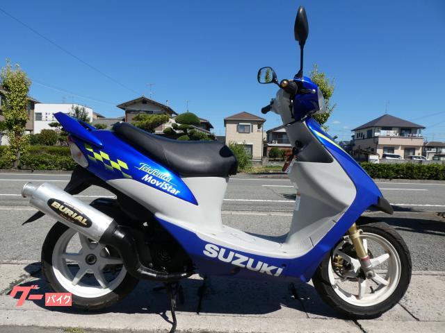 スズキ セピアＺＺ モビスターカラー ７．２馬力 ベリアルチャンバー スペアキー有 社外ＣＤＩリミッターカット｜バイクショップ  ロード☆スター｜新車・中古バイクなら【グーバイク】