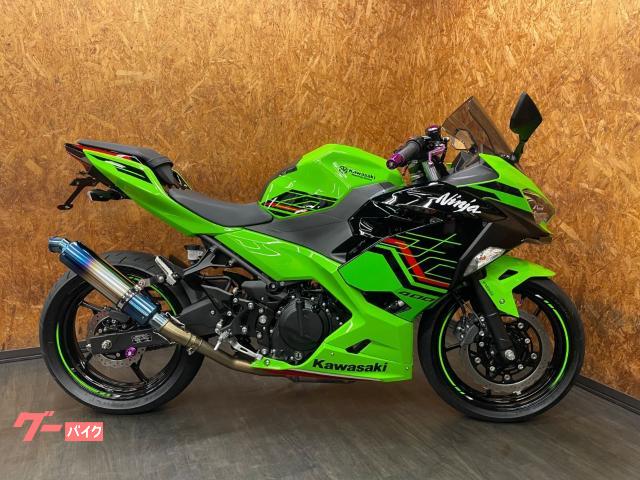 Ninja 400 スモークスクリーン マフラー カーボンタンクパッド マルチバー グリップ バーエンド シンプルカスタム