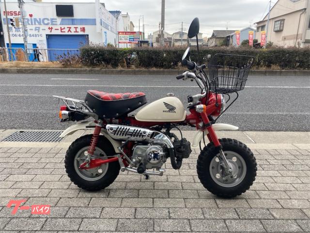 モンキー50 AB27型 キャブレター仕様 盗難抑止アラーム 純正4桁メーター 純正フロントカゴ付