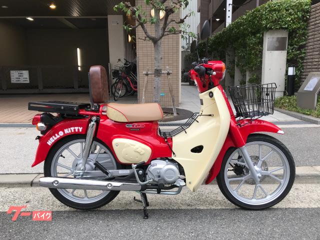 スーパーカブ１１０ハローキティ限定車・グリップヒーター・ＵＳＢ電源・フロントキャリア・センターキャリア・リアスライドキャリア