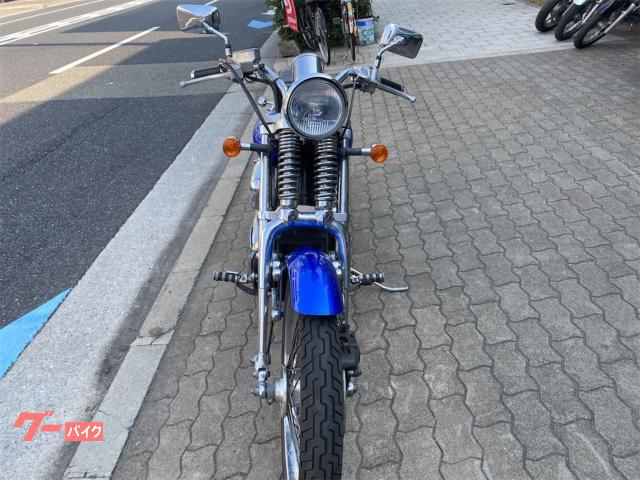 ★☆* スティード　スプリンガー400VLS★ブルー/検付★綺麗★カスタム/試乗済み☆★ スティード400VLS　スプリンガー　ビンテージカスタム　ステンスラッシュカットマフラー　エンジン始動