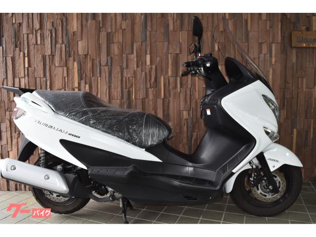 バーグマン２００　ＡＢＳ付き　ワンオーナー車　ＬＥＤヘッドライト　ＧＩＶＩモノロック用トップケースフィッティング　　ＥＴＣ付き