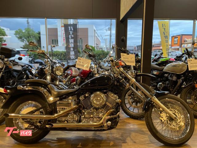 ドラッグスター４００　スラッシュカットマフラー　ロングフォーク　ビレットウィンカー