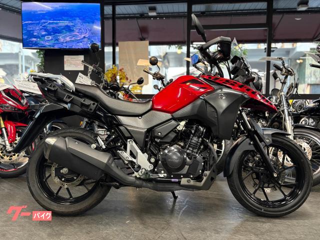 Ｖ−ストローム２５０　ダイヤモンドレッドメタリック　ＡＢＳ　１２ＶＤＣソケット　ナックルガード　リアキャリア　純正スペアキー付属