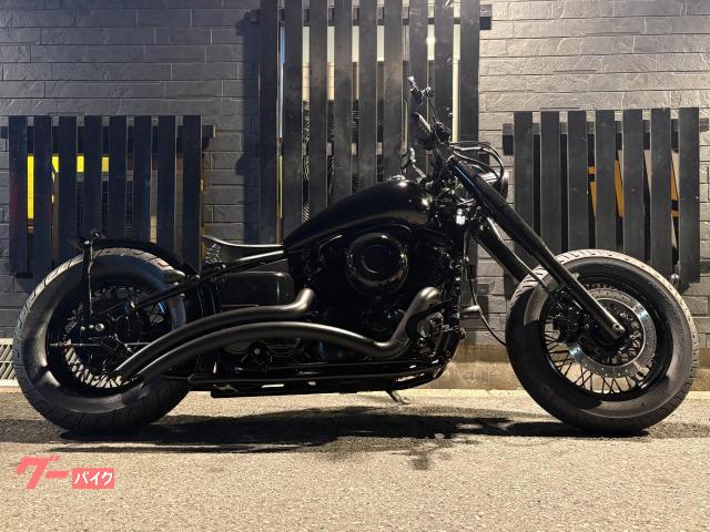 ドラッグスター４００クラシック　シングルシート　ストレッチタンク　ベントマフラー　新規車検２年付き