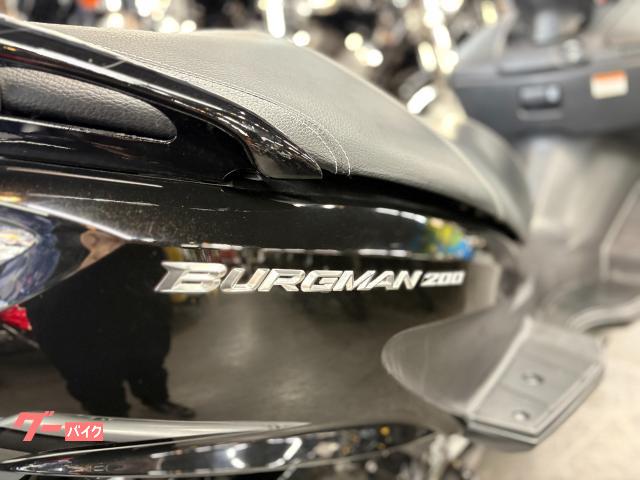 スズキ バーグマン200 ブラック リアキャリア ボックス付き USB