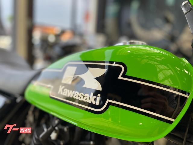 カワサキ 250TR ライムグリーン リアキャリア ハンドルブレース