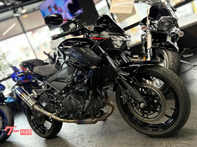 カワサキ Z400 ブラック ダブルアールズマフラー カスタムシート