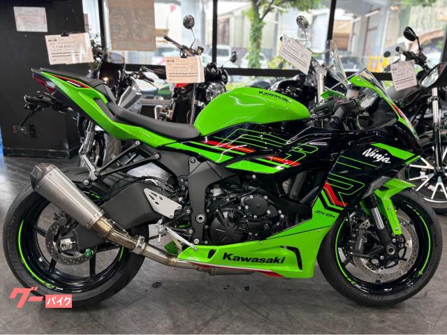Ninja ZX−6R グリーンブラック 別体式ETC付き 純正スペアキー付属 SHARKマフラー エンジンスライダー