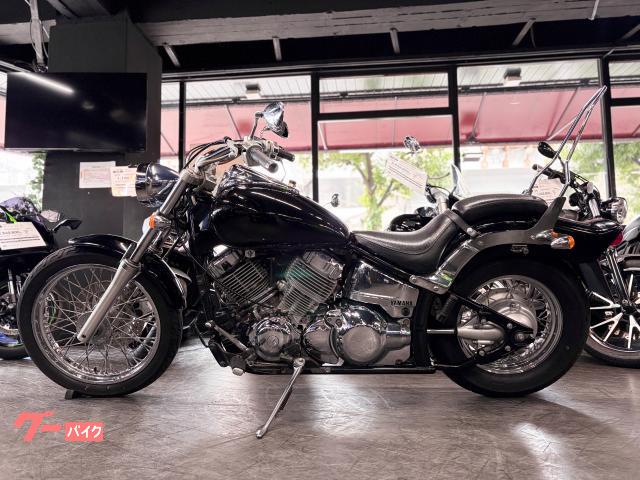 ドラッグスター400シーシーバー ヤマハ ドラッグスター400 ブラック スラッシュカットマフラー