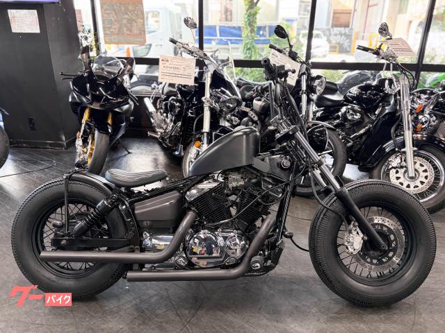 ドラッグスター２５０　マットブラック　ロボハン　スポタン　カスタムマフラー　カスタムシート