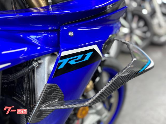 ヤマハ YZF－R1 ブルー クロスプレーン カーボン製ウイングレット