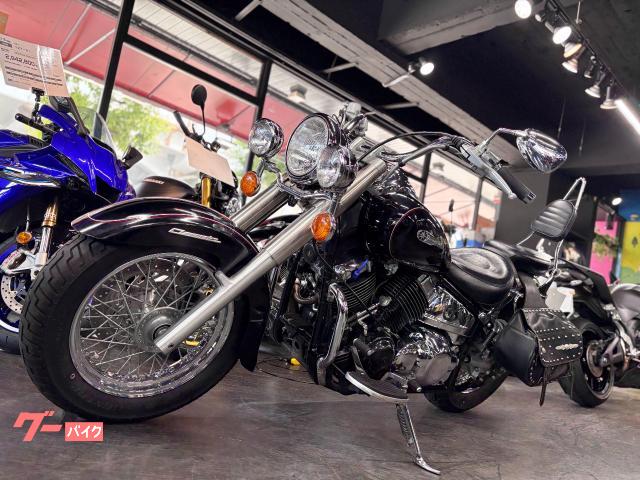 ドラッグスター 400用エンジンガード　バッグサポート　クラシック　ヤマハ ヤマハ ドラッグスター400クラシック ブラック スラッシュカット