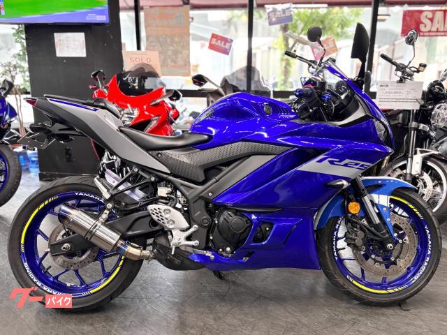 YZF−R25 ディープパープリッシュブルー 別体式ETC付属 フェンダーレス カスタムマフラー USB電源 純正スペアキー付属