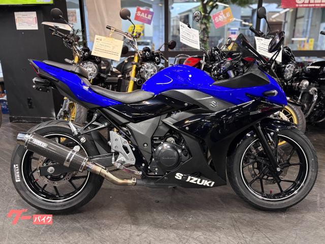 ＧＳＸ２５０Ｒ　ブラック／ブルー　ＷＲ’Ｓマフラー　マルチバー　フェンダーレス　スモークスクリーン