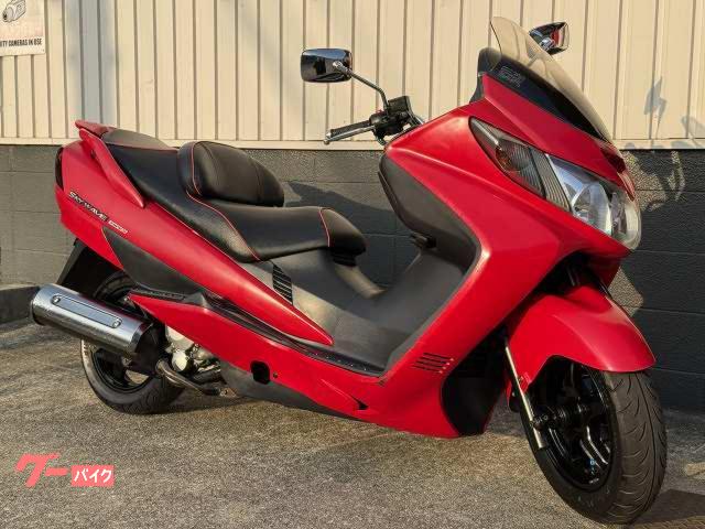 スカイウェイブ250 タイプS CJ43A アルミハンドル シート張替え バッテリー新品 グリップ新品