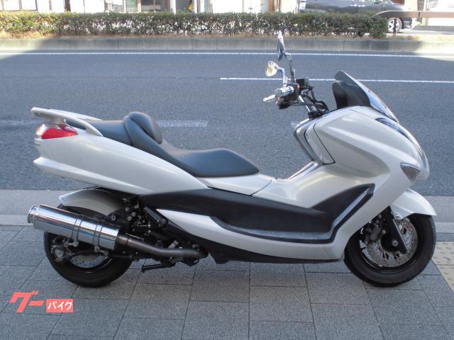 マジェスティ　　２００７年モデル　社外マフラー　フェンダーレス　クリアレンズ