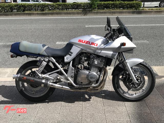 GSX400S KATANA 1992年モデル ヨシムラマフラー バックステップなど タイヤチェーンリアショック新品