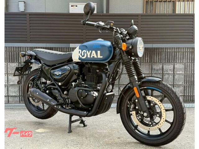 ハンター３５０　レベルブルー　正規ディーラー中古車　エンジンガード　バーエンドミラー